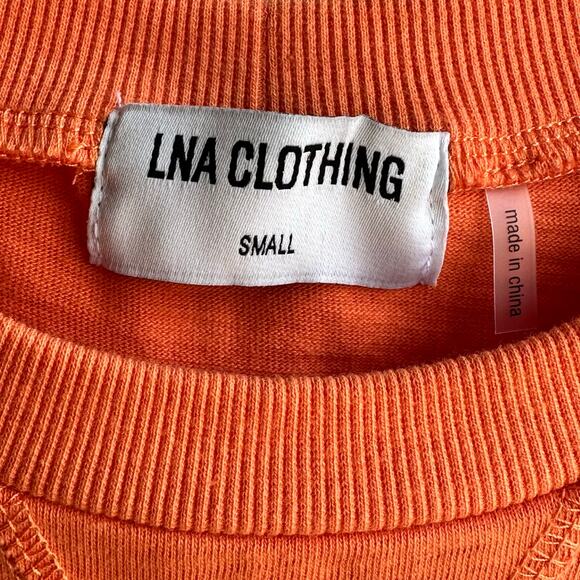 LNA Clothing Curved Hem Tank Orange - Picture 6 of 8